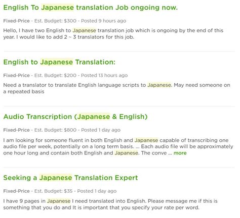 japanese to thai translator jobs